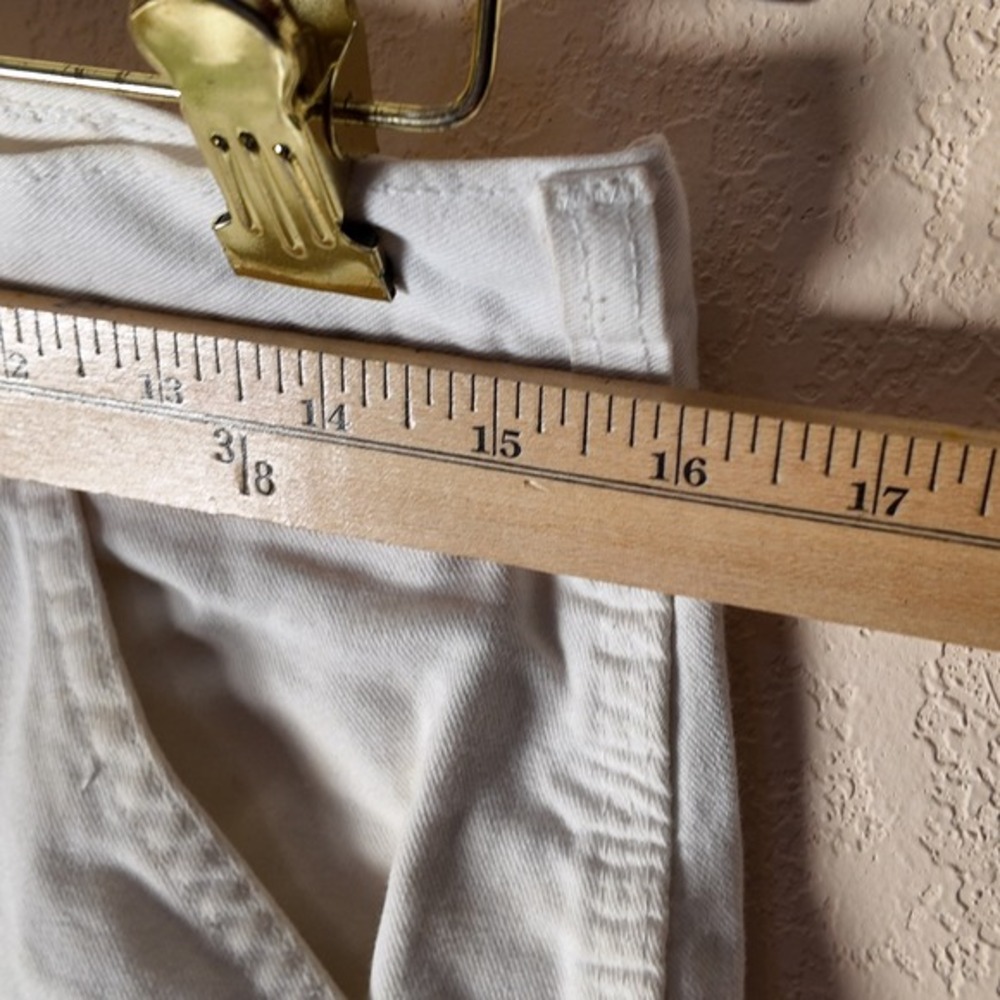 Stan Ray USA Mens White Earth Globe Print Carpenter Pants 33 *STAINED* - Picture 6 of 12